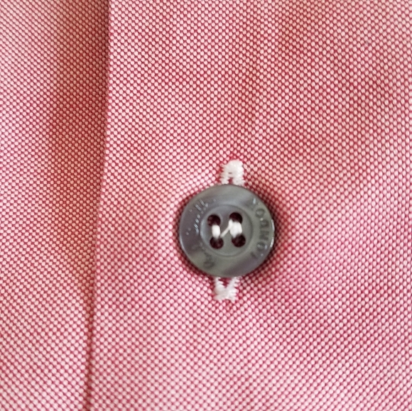 Paul Smith London  Dress  Shirt Size 17.5 44 100% cotton Pink Slim Fit - Picture 10 of 11